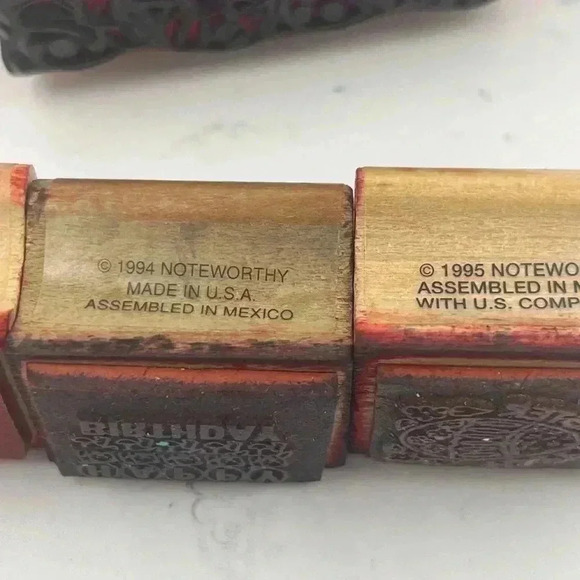 Small Wooden Rubber Stamps - Picture 7 of 13